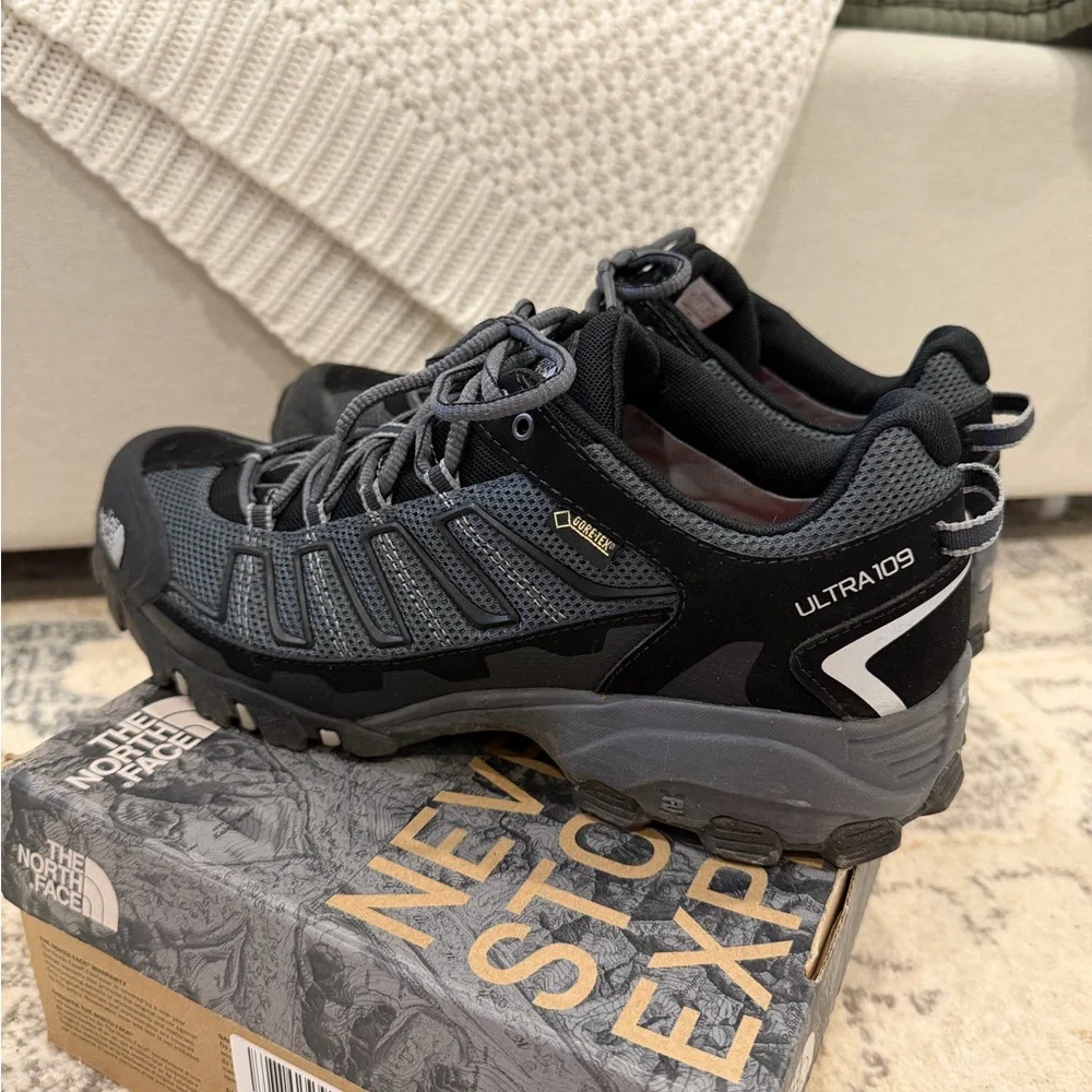 The North Face Men’s Gray and Black Trail Sneakers